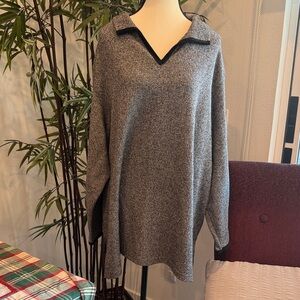 Avenue Charcoal Knit Sweater